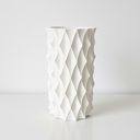 The Diamond Flower Vase - White.webp