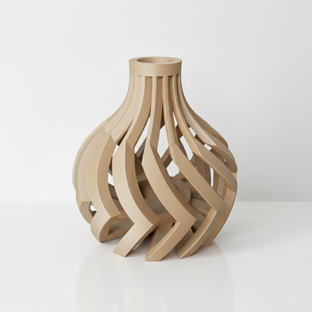 The Lovi Short Vase - Beige.webp