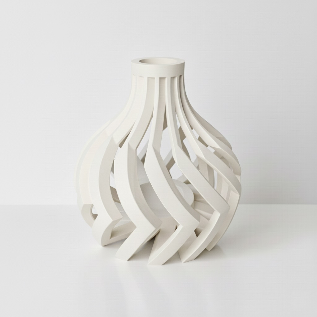 The Lovi Short Vase - White.webp