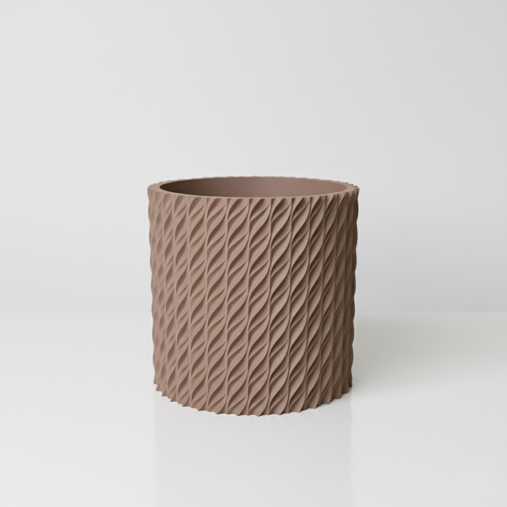 The Flow Planter Pot - Brown.webp