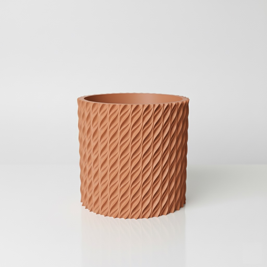 The Flow Planter Pot - Terracotta.webp