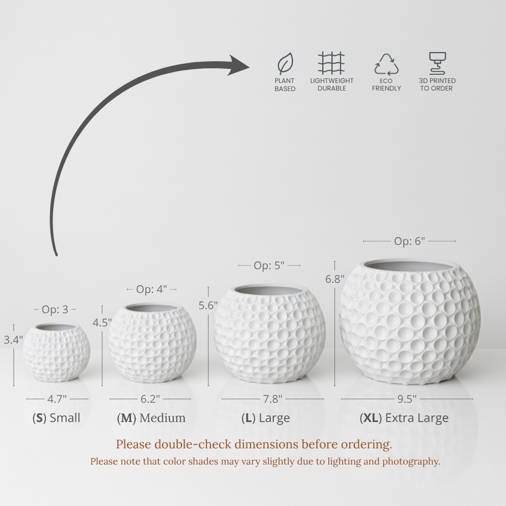The Bubble Planter Pot -  Sizes.webp