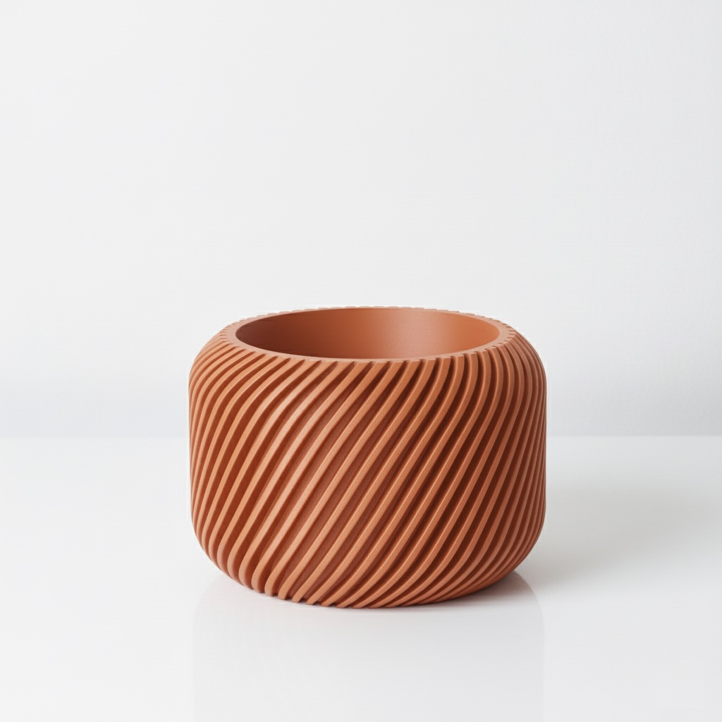 The Slant Planter Pot - Terracotta.webp