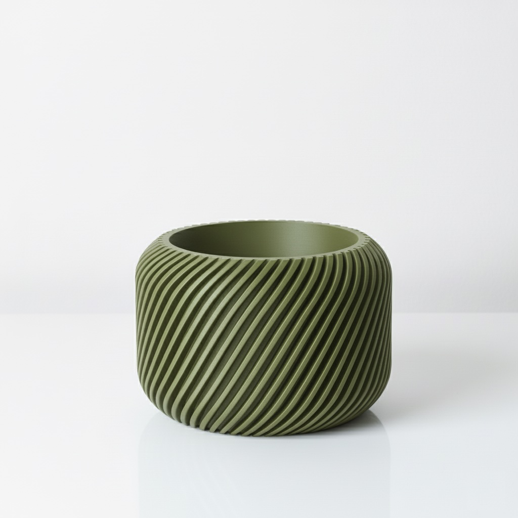 The Slant Planter Pot - Green.webp