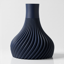 The Ridged Vase - Blue.webp