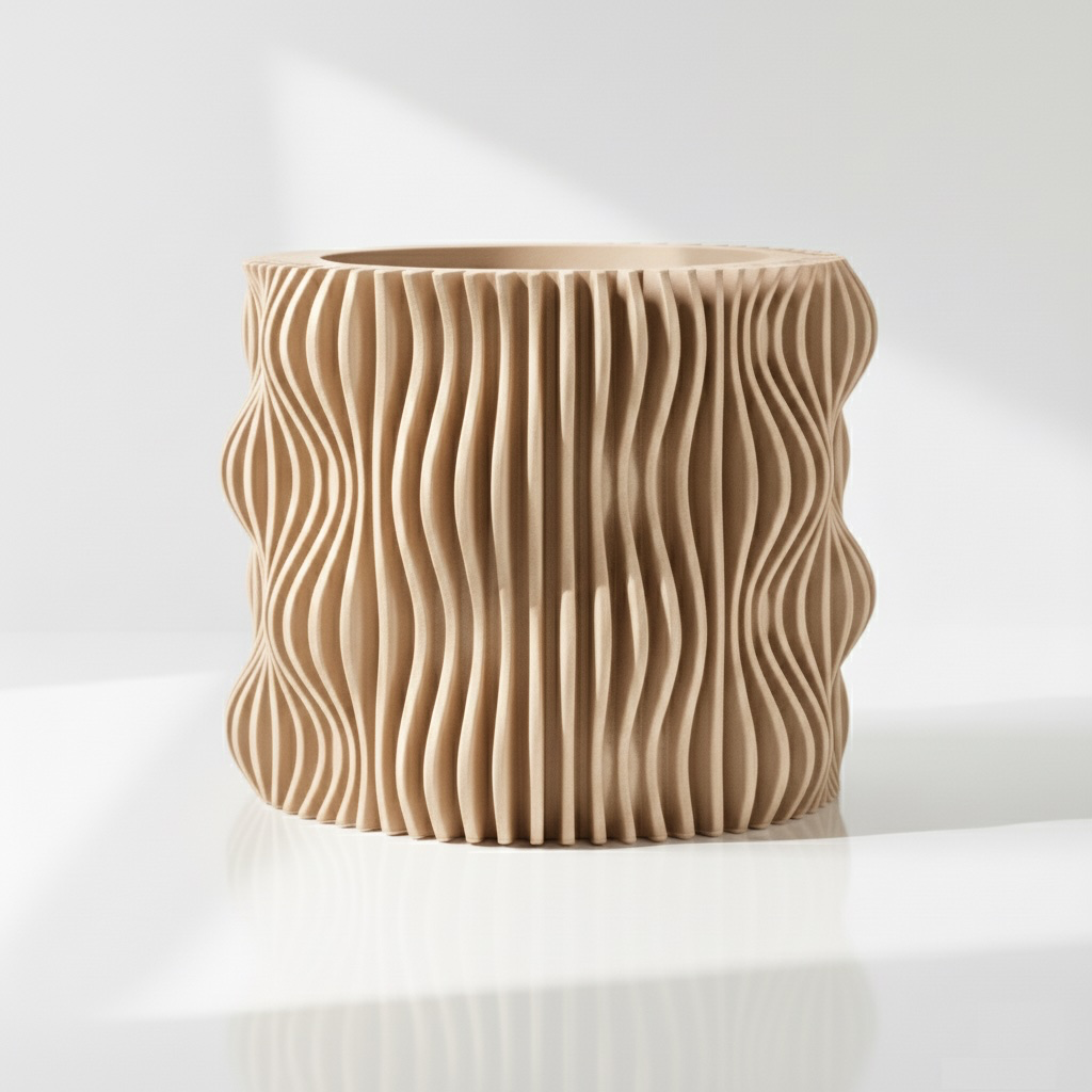The Muxel Planter Pot - Beige.webp