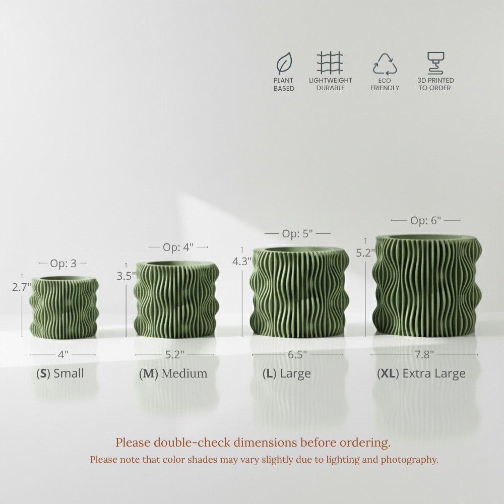 The Muxel Planter Pot -  Sizes.webp