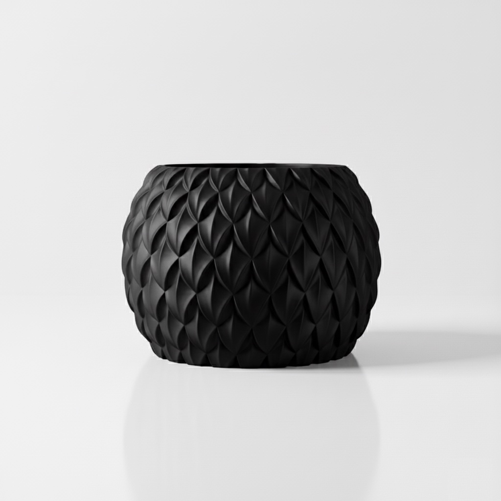 The Scale Planter Pot - Black.webp