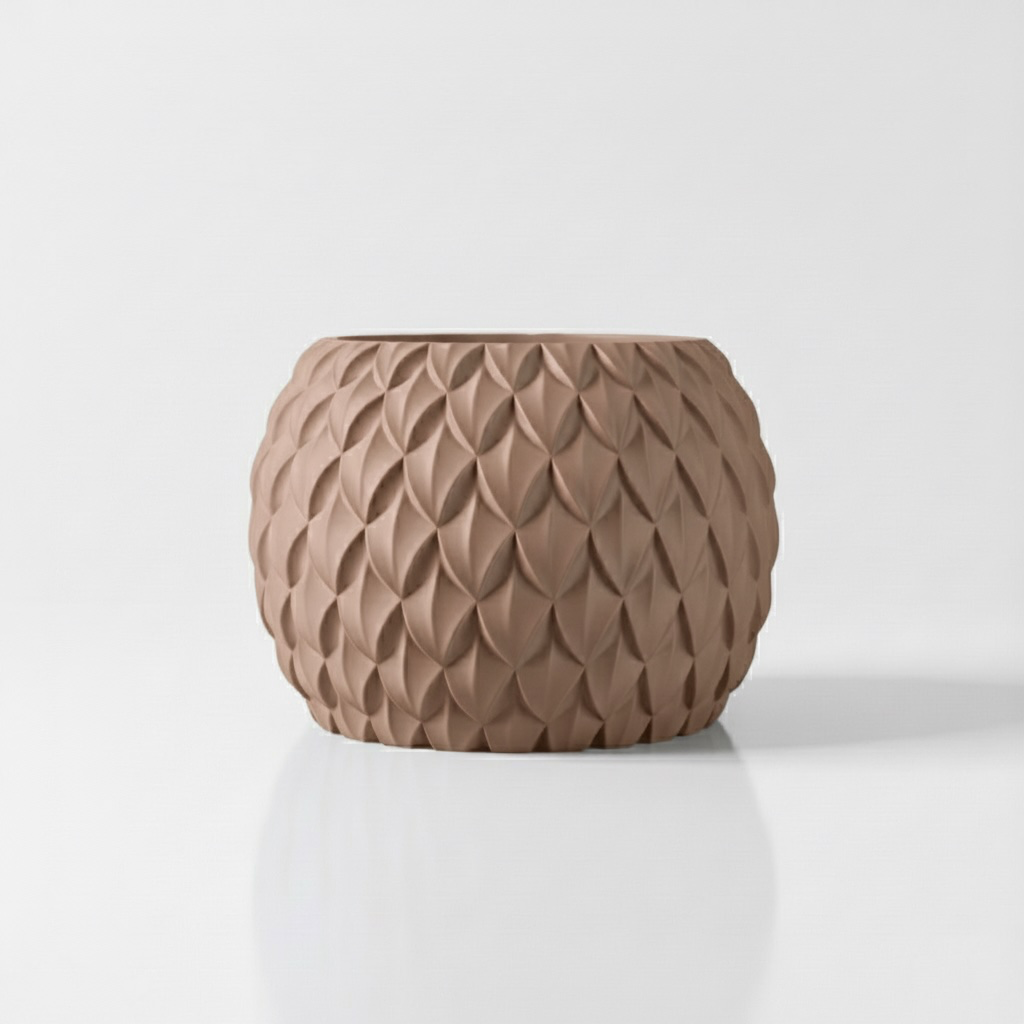 The Scale Planter Pot - Brown.webp