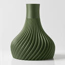 The Ridged Vase - Green.webp