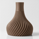 The Ridged Vase - Brown.webp