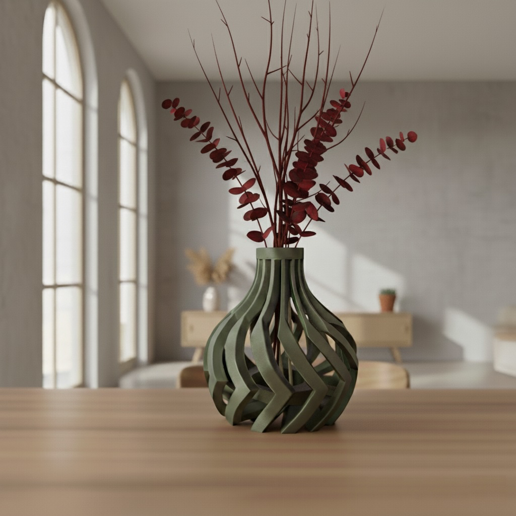 [VA-008-SM-WH] The Lovi Short Vase (Small, White)