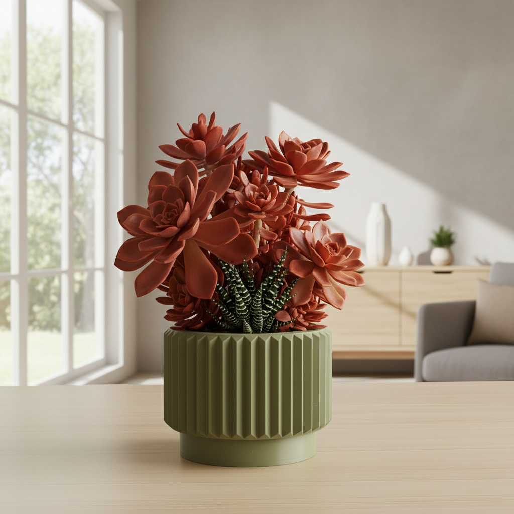 [PL-005-SM-WH] The Rilas Planter Pot (Small, White)