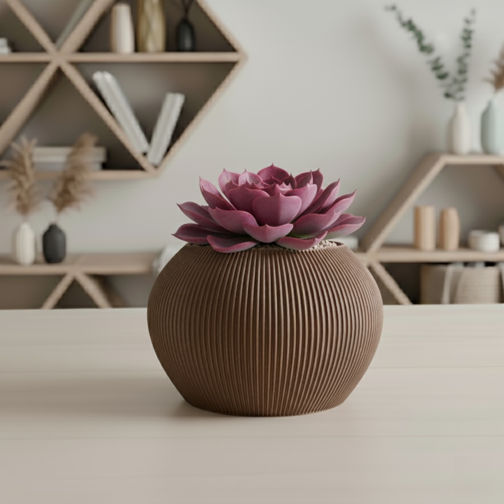 [PL-010-SM-WH] The Melfi Planter Pot (Small, White)